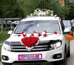 Аренда свадебных украшений на машину