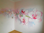 роспись стен, рисунки на стене 
