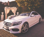 Прокат автомобиля на свадьбу белый Mercedes-Benz
